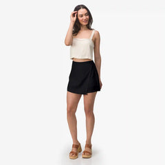 Tori Linen Wrap Skort