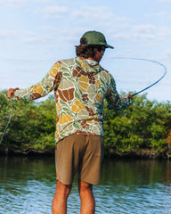 Men's Bamboo Lightweight Hoodie - Floral Camo